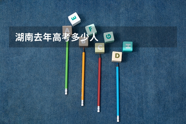 湖南去年高考多少人