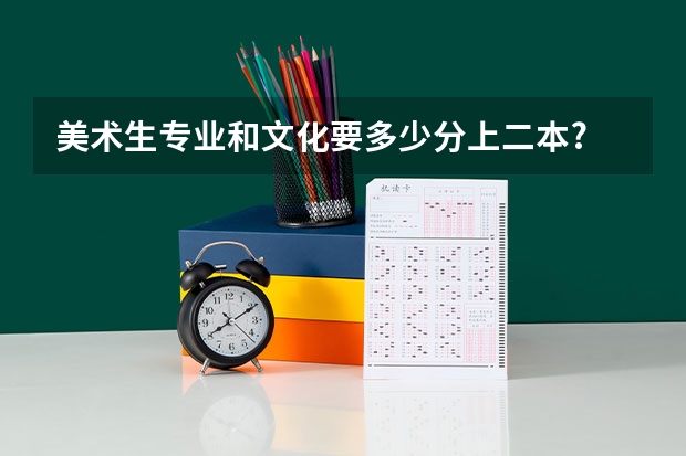 美术生专业和文化要多少分上二本?