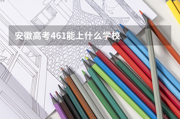安徽高考461能上什么学校