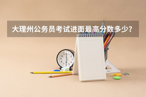 大理州公务员考试进面最高分数多少？
