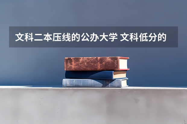 文科二本压线的公办大学 文科低分的二本大学