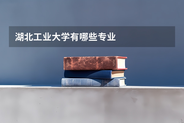 湖北工业大学有哪些专业