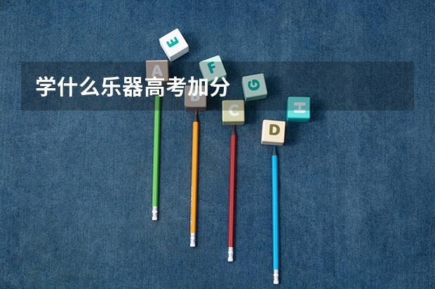 学什么乐器高考加分