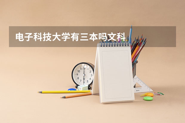 电子科技大学有三本吗文科