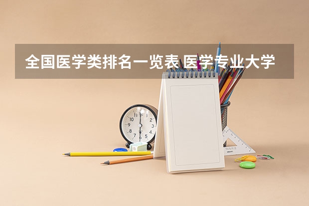 全国医学类排名一览表 医学专业大学排名