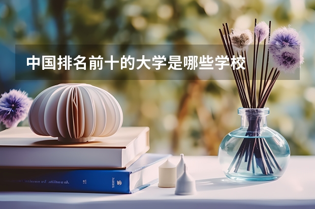 中国排名前十的大学是哪些学校