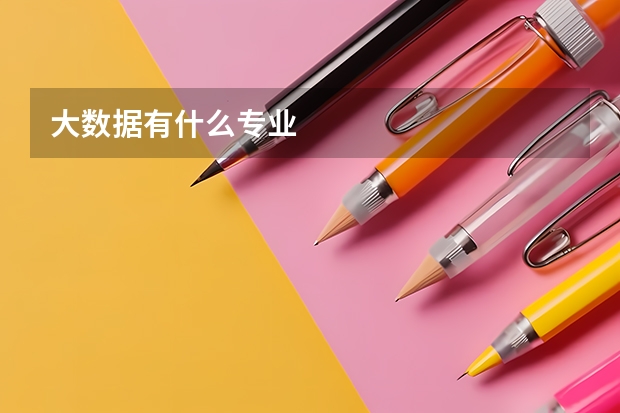 大数据有什么专业