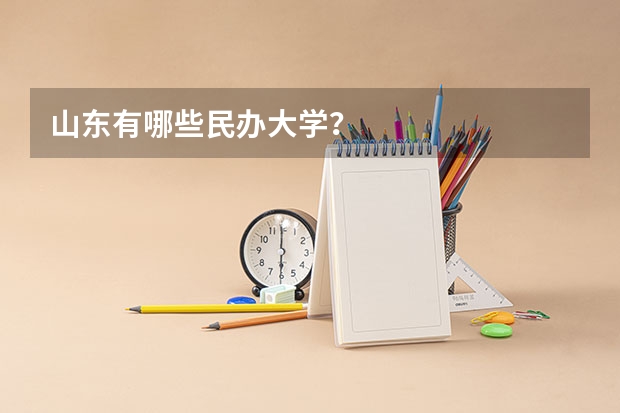 山东有哪些民办大学？