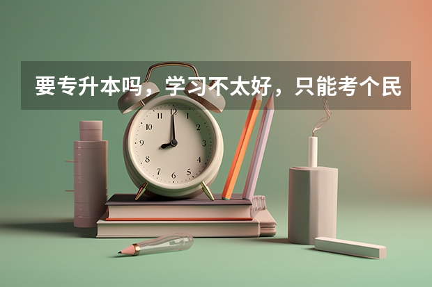 要专升本吗,学习不太好,只能考个民办本科有必要吗?